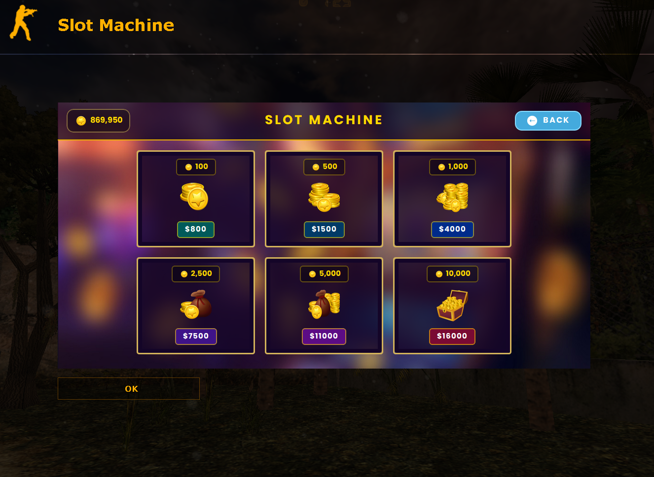 Slot Coins store regular resolution
