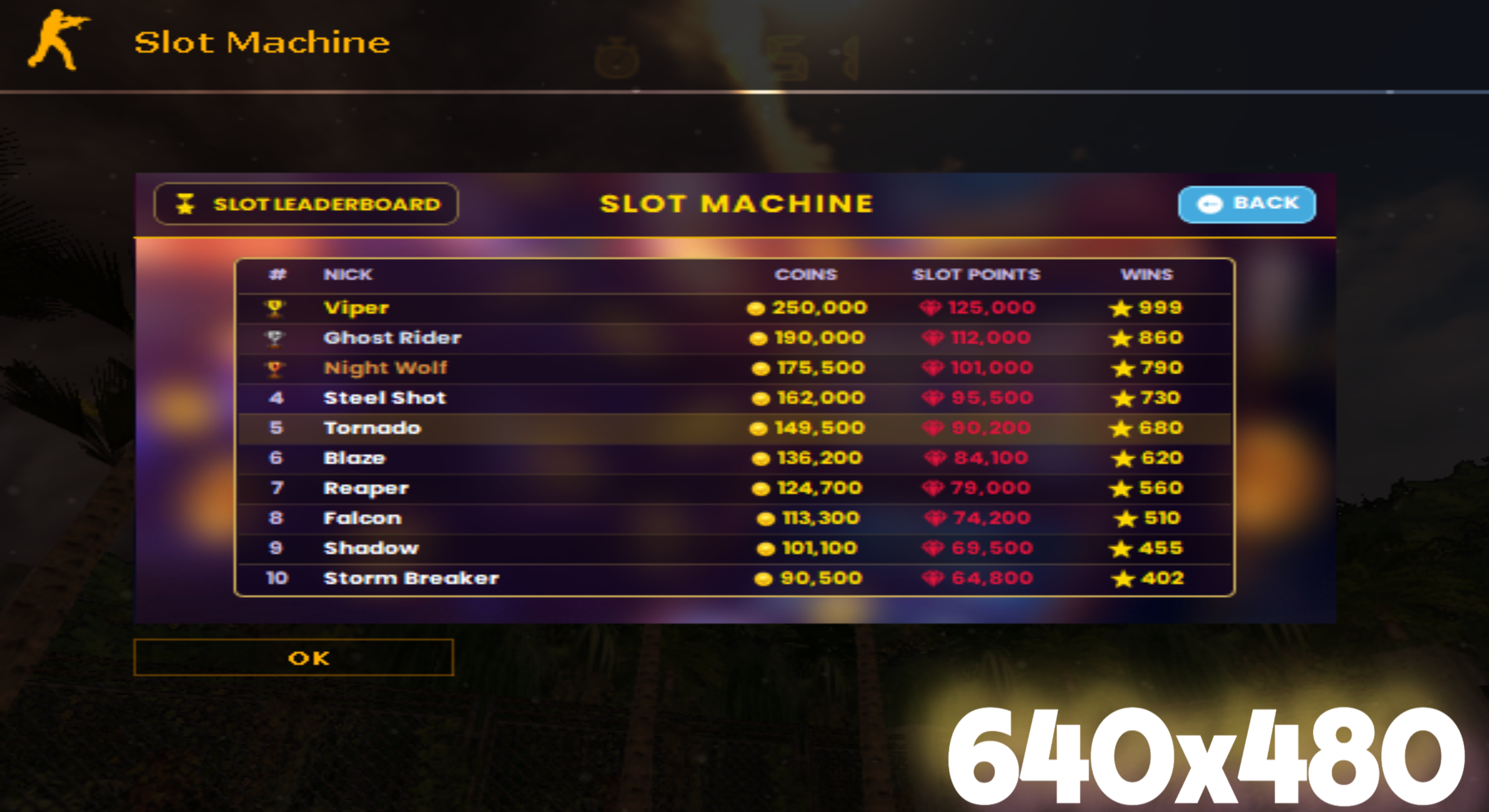 Top 10 leaderboard 640x480